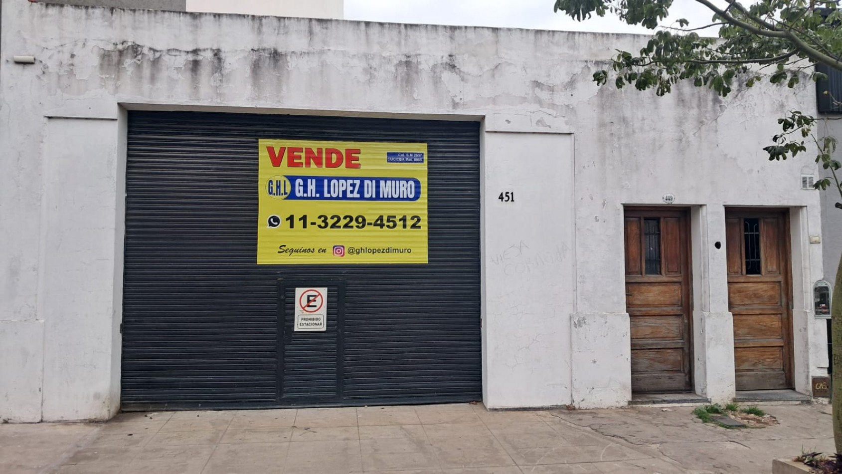 INMUEBLE SOBRE LOTE (8,66X53,69): LOCAL CON TERRAZA + 3 VIVIENDAS 3 AMB C/ PATIO REF. 917